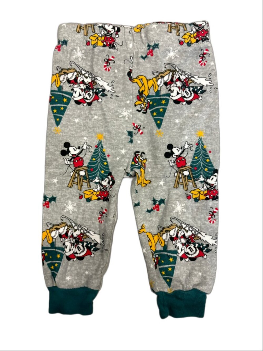 Disney Mickey & Friends Holiday Christmas Pajama Pants (Size 12M)